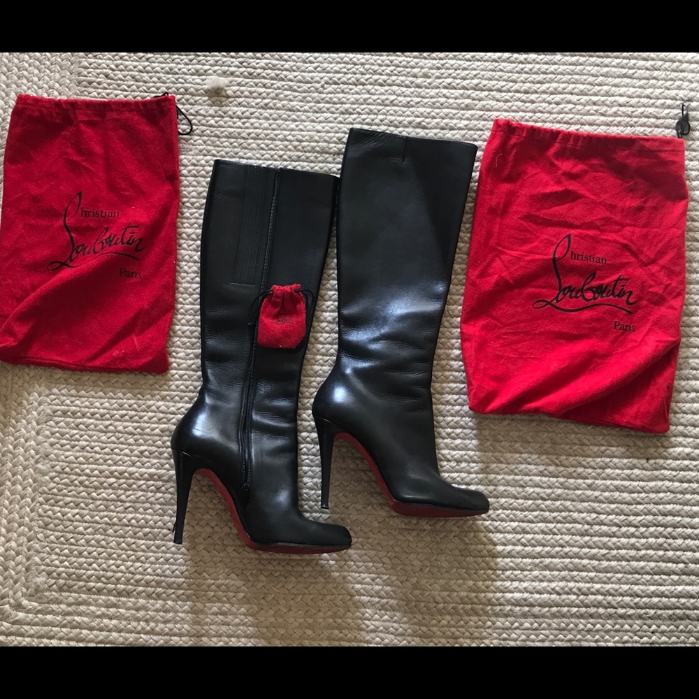 Christian Louboutin black boots size 39